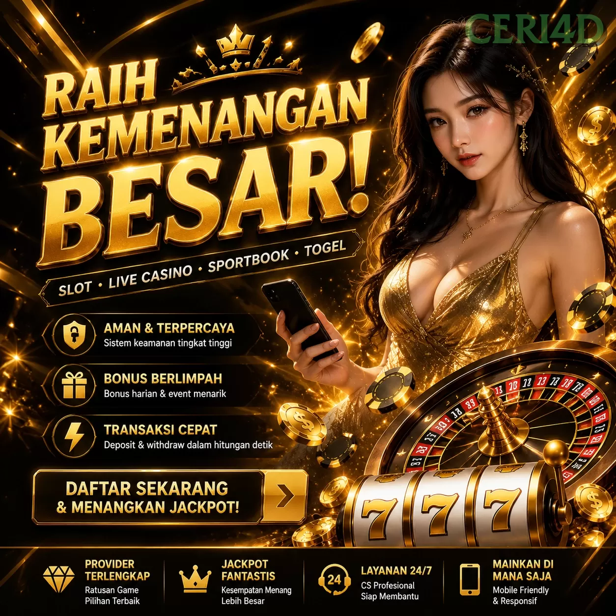 Login ceri4d Sekarang Bonus Melimpah